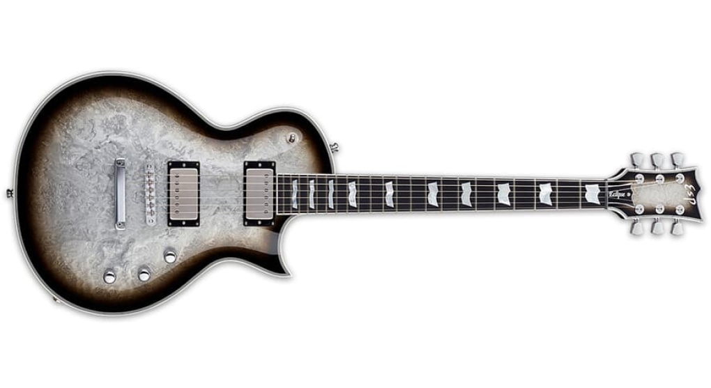 ESP ECLIPSE CUSTOM SILVER LIQUID METAL BURST